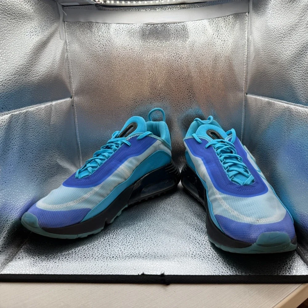 Size 14 Nike Air‎ Max 2090 Blue Mens Lace-Up Athletic Sneaker Shoes CT6693-991